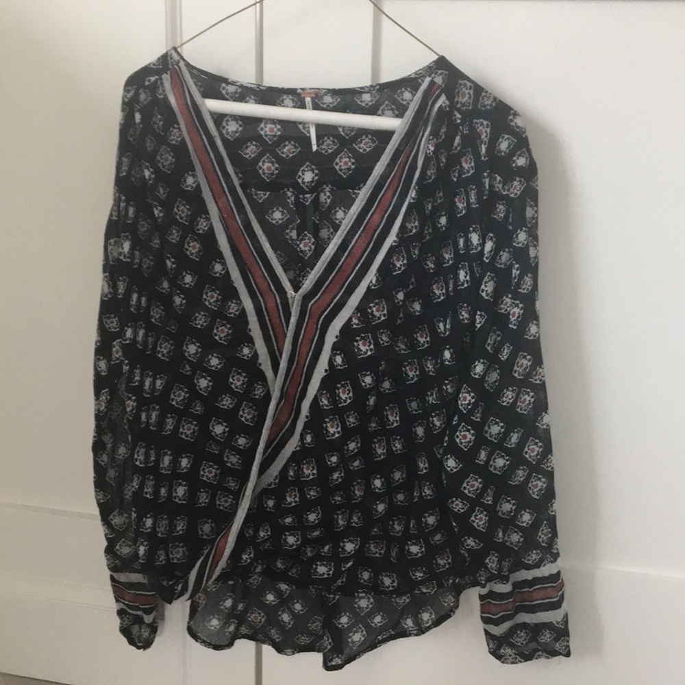 Free people gauze top